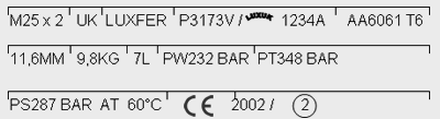 Cylinder markings