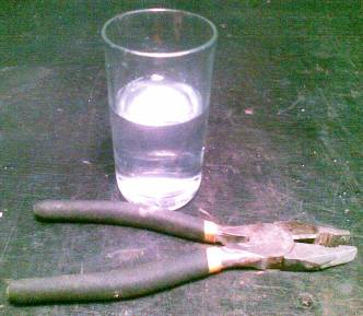 Water contained in 80cuft of 100% humid air at 45 degrees C